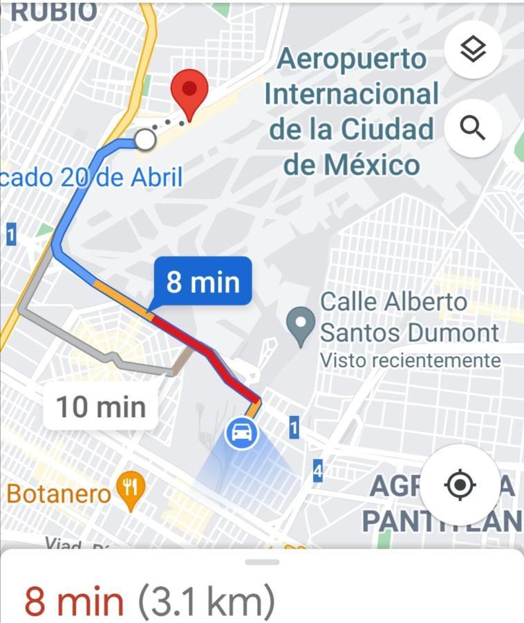 Departamento Cercano Al Aeropuerto T2, A 2 Calles Mexico City Exterior photo